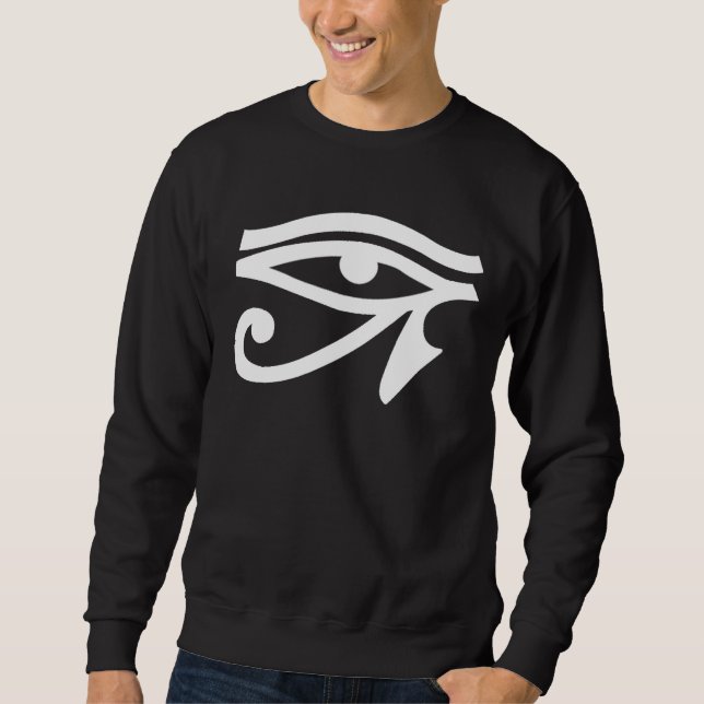 Le sweatshirt des hommes de symbole d'oeil (Devant)