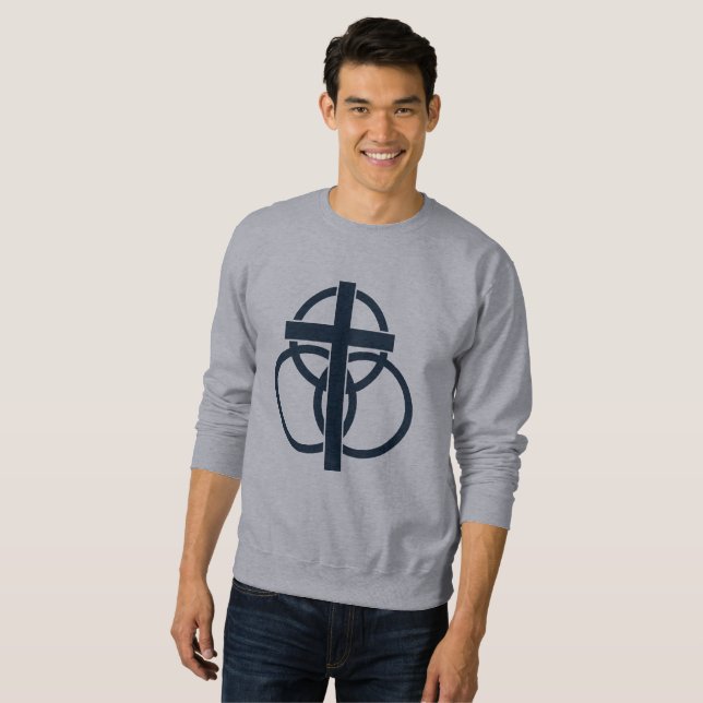 Le sweatshirt des hommes : Logo moderne (Devant entier)