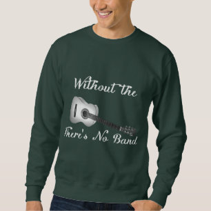Le sweatshirt foncé de base des hommes de guitare