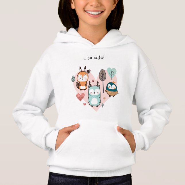 Le sweatshirt présente une jolie illustration. (Devant)