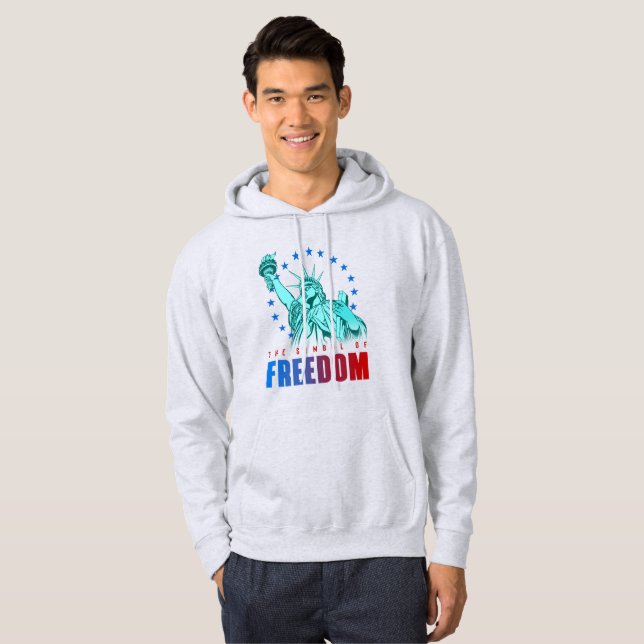 Le symbole de la liberté | Sweat - shirt à capuche (Devant entier)
