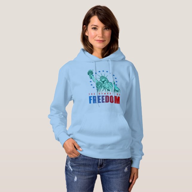 Le symbole de la liberté | Sweat - shirt à capuche (Devant entier)