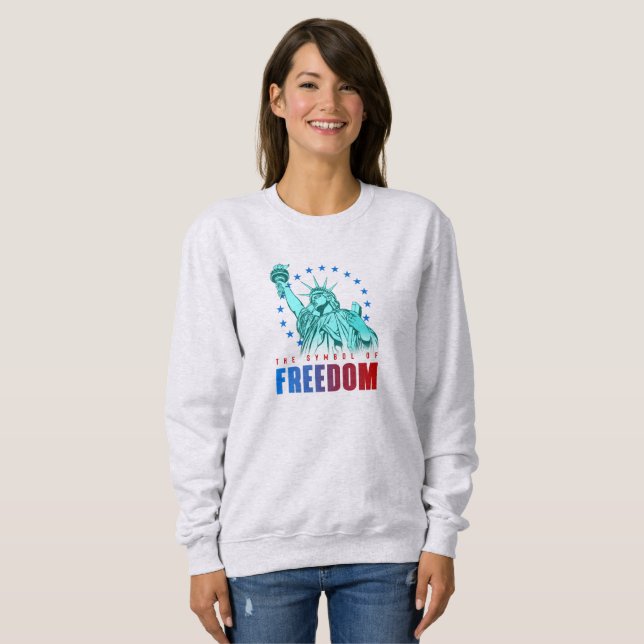 Le symbole de la liberté | Sweatshirt des femmes (Devant entier)