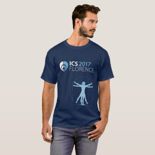Le T-shirt 2017 Florence, bleu marine des hommes