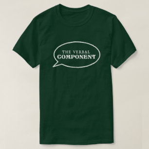 Le T-shirt à composantes verbales - Vert