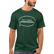 Le T-shirt à composantes verbales - Vert