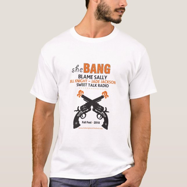 le T-shirt adapté des femmes de sheBANG (détruit) (Devant)