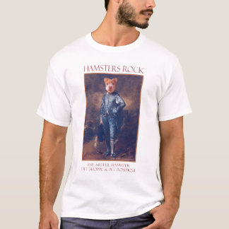 Le T-shirt astucieux de garçon bleu de hamster