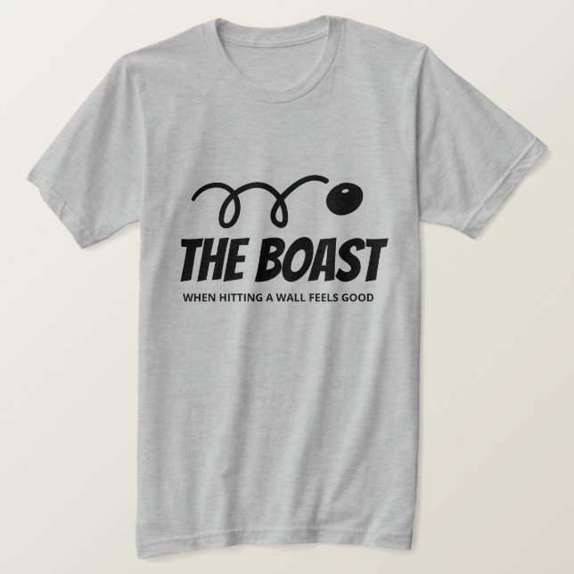 Le T-Shirt avec citation drôle de squash vantard p (Design devant)