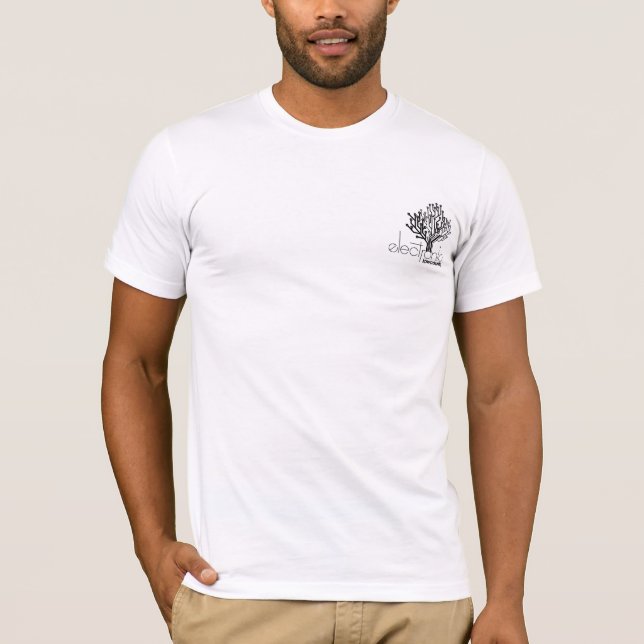 Le T-shirt blanc des hommes d'ELC (Devant)