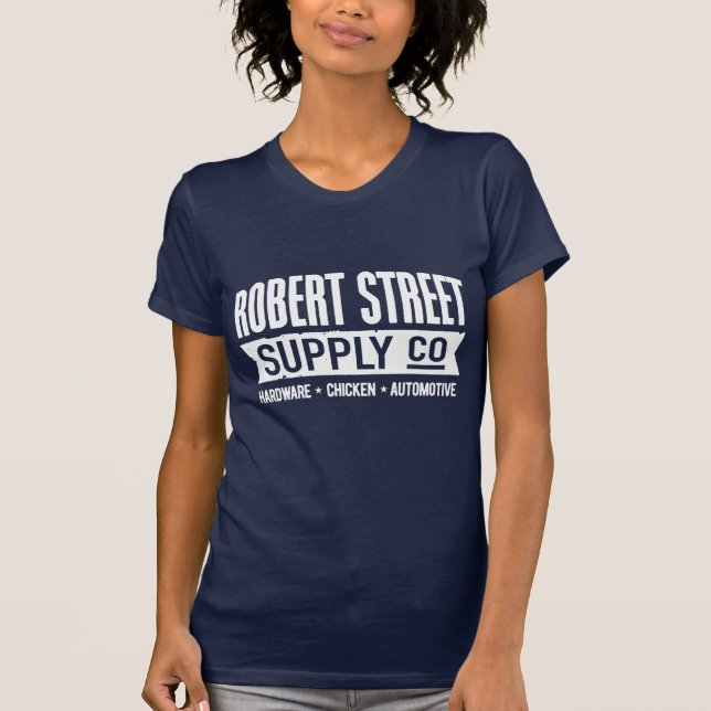 Le T-shirt bleu classique des femmes d'offre de (Devant)