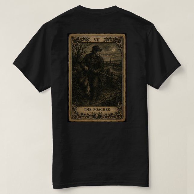 Le T-shirt carte du braconnier  (Design dos)