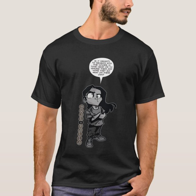 Le T-shirt comique de l'auge - folie (Devant)