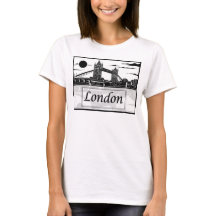 Le T-shirt de base des femmes de Londres