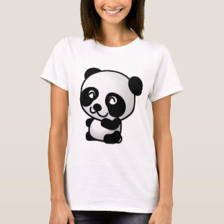 Le T-shirt de base des femmes de panda