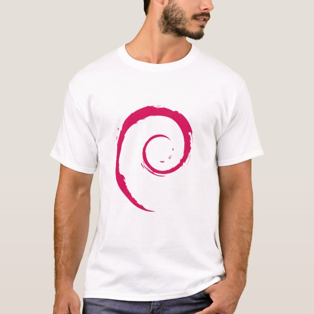 Le T-shirt de base des hommes de Debian (Devant)