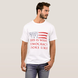 Le T-shirt de base des hommes de démocratie