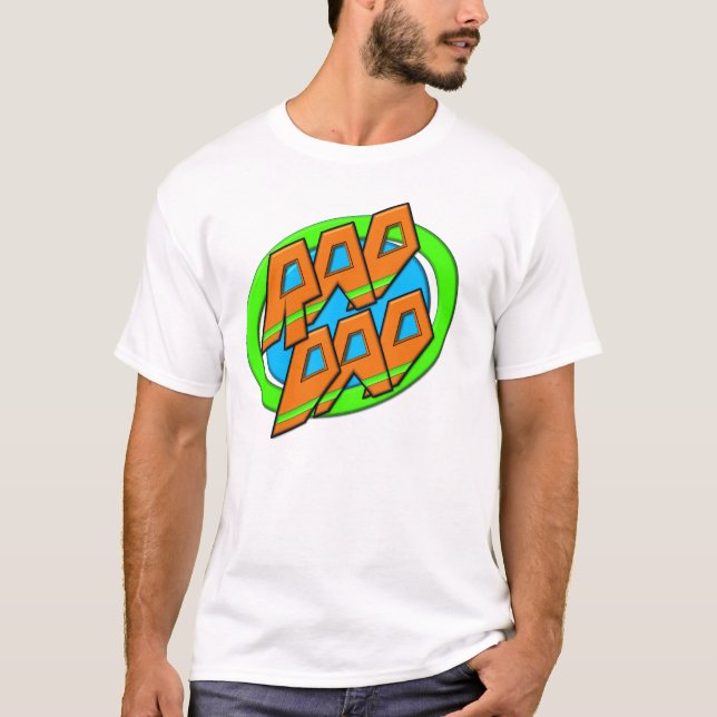 Le T-shirt de base des hommes de PAPA de rad (Devant)