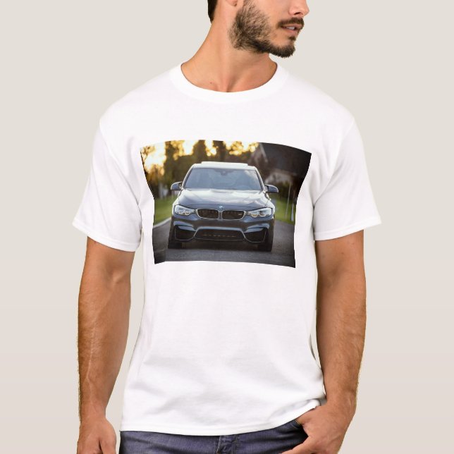 Le T-shirt de base des hommes de VOITURE DE SPORT (Devant)