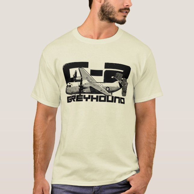 Le T-shirt de base des hommes du lévrier C2 (Devant)