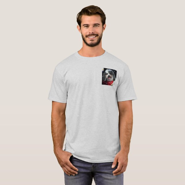 Le T-shirt de base des hommes, sourire de la K-ECO (Devant entier)