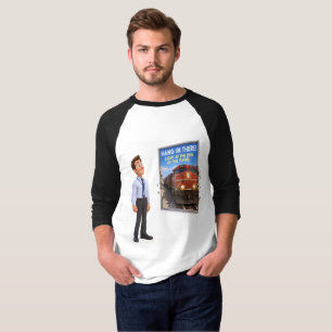 Le T-Shirt de Baseball Train Affiche de Motivation