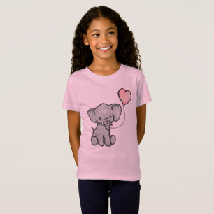 Le T-shirt de bébé de la fille rose mignonne