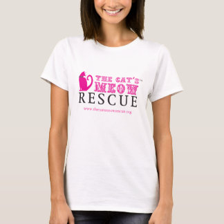 Le T-shirt de blanc de délivrance du Meow du chat
