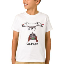 Le T-shirt de bourdon de co-pilote
