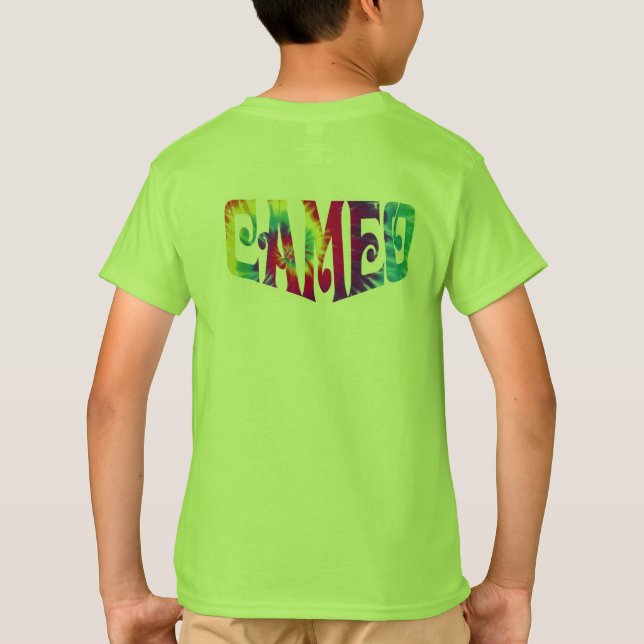 Le T-shirt de camée d'enfants avec teignent en (Dos)
