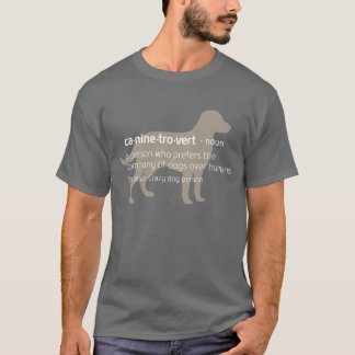 Le T-shirt de Caninetrovert pour des amoureux de