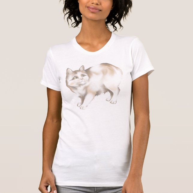 Le T-shirt de chat mannois (Devant)