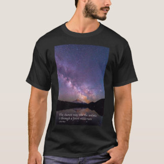 Le t-shirt de citation d'étoiles de l'univers de J