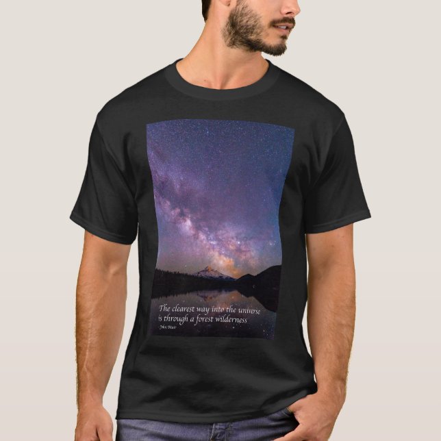 Le t-shirt de citation d'étoiles de l'univers de J (Devant)