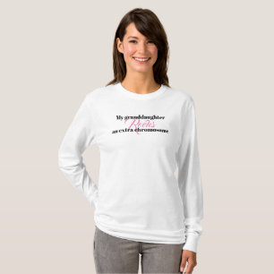 Le T-shirt de dames "ma petite-fille bascule des