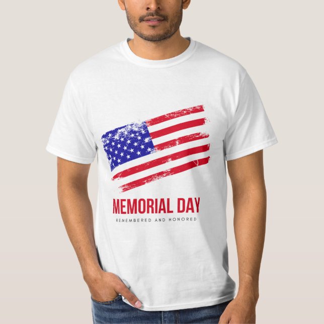 Le t-shirt de design de jour de commémoration (Devant)