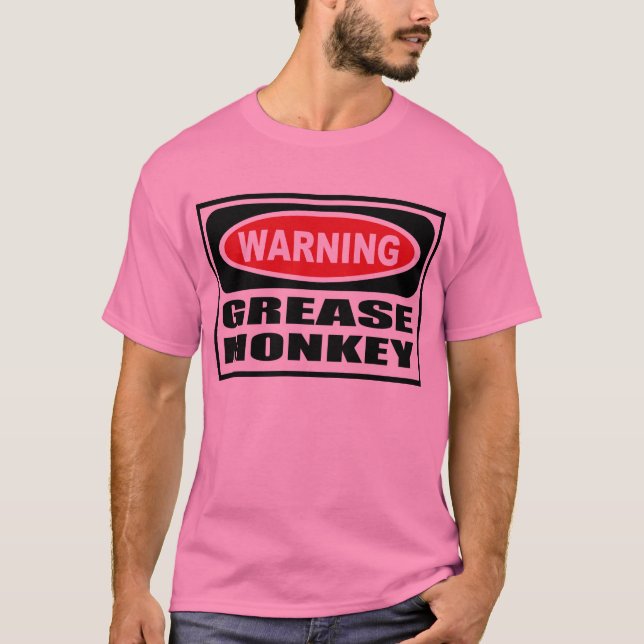 Le T-shirt de GRAISSE des hommes d'avertissement (Devant)