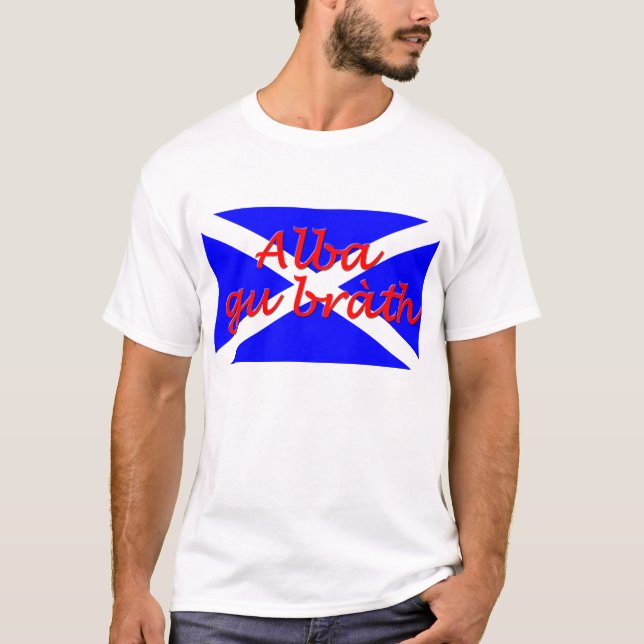 Le T-shirt de GU des hommes de base "alba de (Devant)