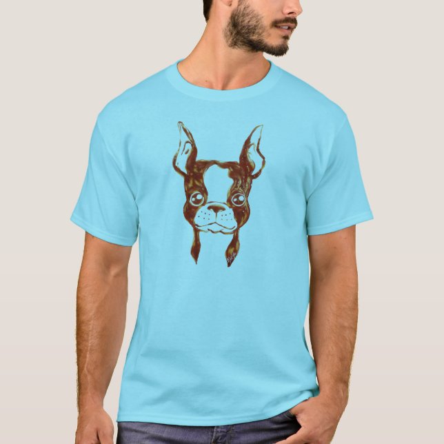 Le T-shirt de ketchup d'art des hommes peints à la (Devant)