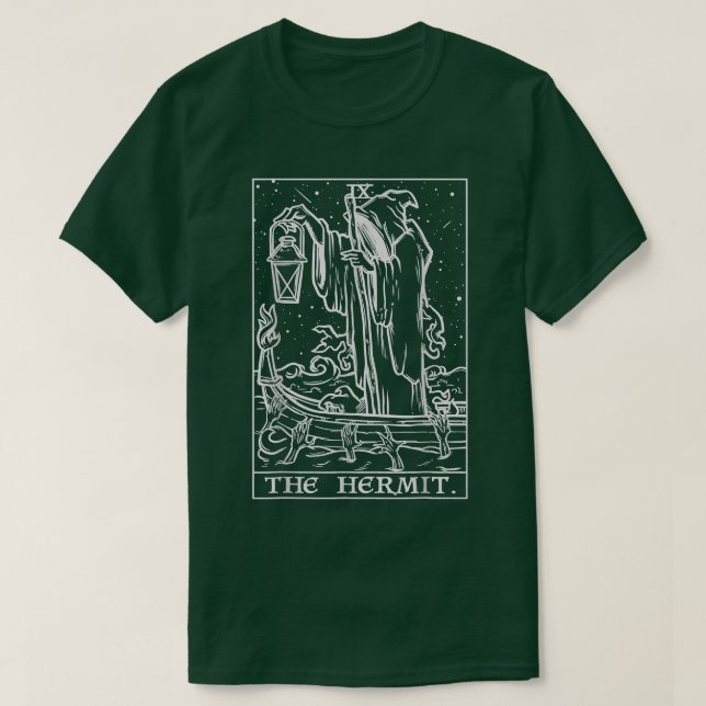 Le T-Shirt de la carte de tarot de l'Ermite (Design devant)
