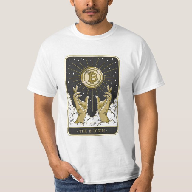 Le T-shirt de la carte Tarot Bitcoin (Devant)