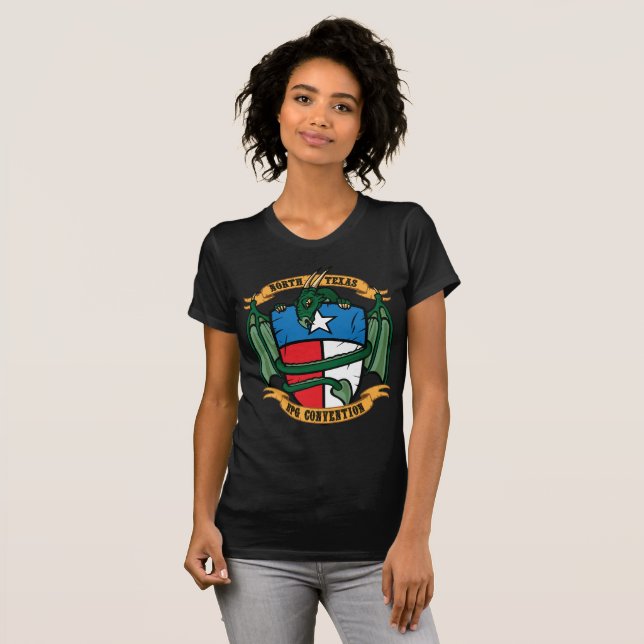 Le T-shirt de la femme de NTRPGCon (Devant entier)