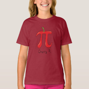 Le T-shirt de la fille des maths pi de la cerise