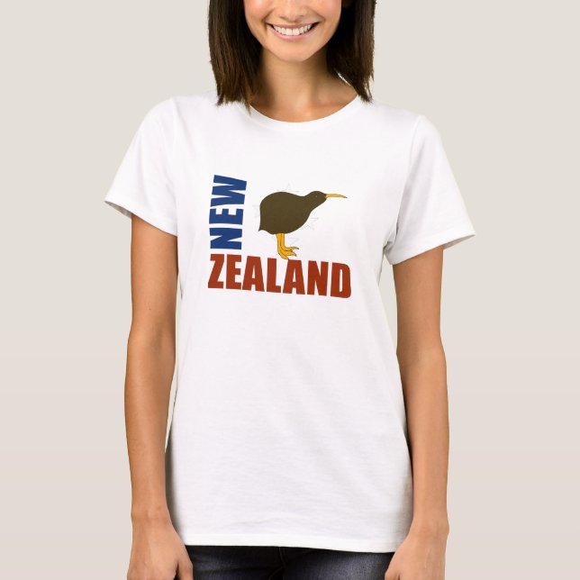 Le T-shirt de la Nouvelle Zélande des femmes (Devant)
