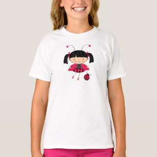 Le T-shirt de la petite de coccinelle fille