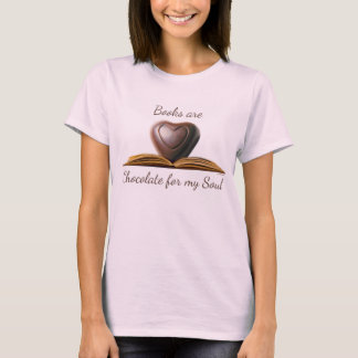 Le T-shirt de l'amant de livre et de chocolat