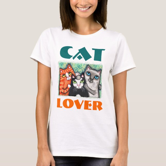 Le T-shirt de l'amoureux des chats (Devant)