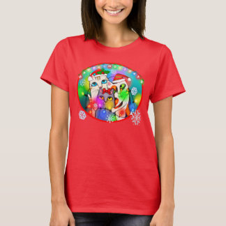 Le T-shirt de l'amoureux des chats de Noël