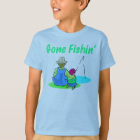 Le T-shirt de l'enfant allé de Fishin
