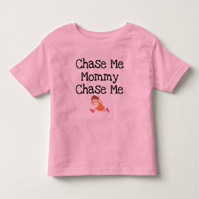 Le T-shirt de l'enfant Chase Me Maman (Devant)